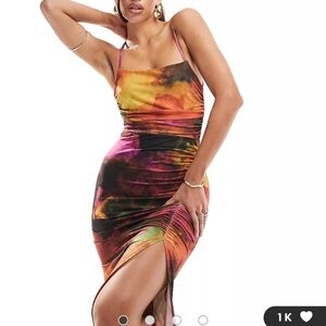 Multicolor Sleeveless Maxi Dress